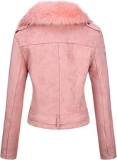 Pink Faux Coat for Women